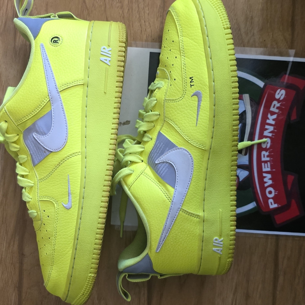 Bright Yellow and Gray Sneakers